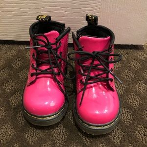 Dr. Martens hot pink Brooklee boots US size 6